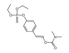 Phosphorothioic acid, O,O-diethyl O-(4-(((((dimethylamino)carbonyl)oxy )imino)methyl)phenyl) ester structure