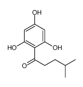 4-methyl-1-(2,4,6-trihydroxyphenyl)pentan-1-one Structure