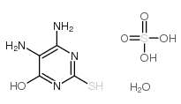 4,5-二氨基-6-羟基-2-疏基嘧啶半硫酸盐结构式