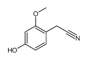 Benzeneacetonitrile, 4-hydroxy-2-methoxy- (9CI) structure