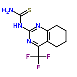 (4-TRIFLUOROMETHYL-5,6,7,8-TETRAHYDROQUINAZOLIN-2-YL)THIOUREA structure