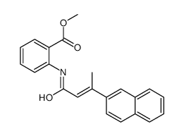 Benzoic acid, 2-[[(2E)-3-(2-naphthalenyl)-1-oxo-2-buten-1-yl]amino]-, Methyl ester Structure