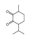 3-methyl-6-propan-2-ylcyclohexane-1,2-dione结构式