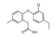 2-(2-Chloro-4-ethylphenoxy)-5-methylbenzeneacetic acid Structure