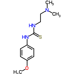 ((2-(DIMETHYLAMINO)ETHYL)AMINO)((4-METHOXYPHENYL)AMINO)METHANE-1-THIONE structure