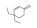 4,4-diethylcyclohex-2-enone结构式