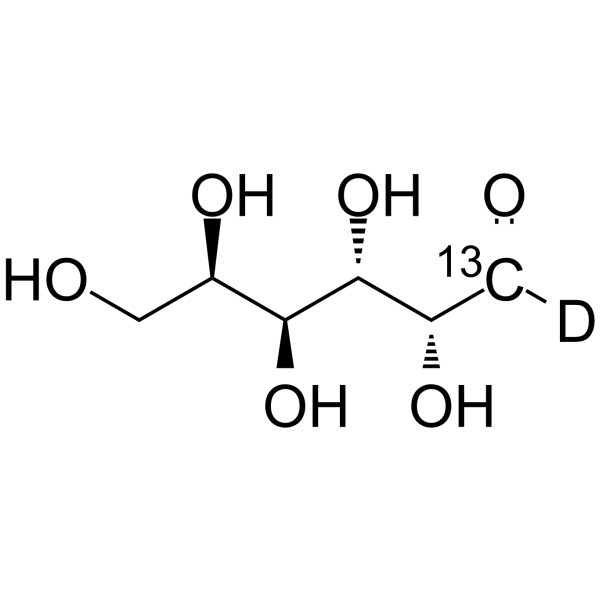 D-Galactose-13C,d1 Structure