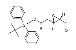 (2R,3R,5S)-5-(tert-butyldiphenylsilyl)-2,3-(oxiranyl)hexan-1-al结构式