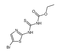 Carbamic acid,[[(5-bromo-2-thiazolyl)amino]thioxomethyl]-,ethyl ester (9CI) Structure