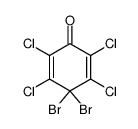 2,3,5,6-Tetrachlor-4,4-dibrom-cyclohexadien-(2,5)-on-(1)结构式