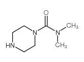 Piperazine-1-carboxylic acid dimethylamide Structure