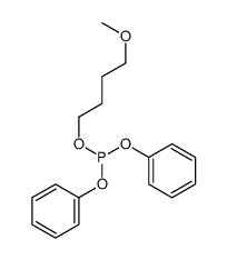 4-methoxybutyl diphenyl phosphite Structure