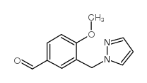 4-methoxy-3-(pyrazol-1-ylmethyl)benzaldehyde picture