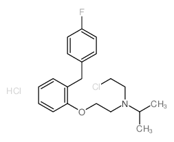 N-(2-chloroethyl)-N-[2-[2-[(4-fluorophenyl)methyl]phenoxy]ethyl]propan-2-amine picture