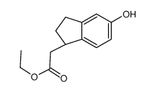 ethyl 2-[(1S)-5-hydroxy-2,3-dihydro-1H-inden-1-yl]acetate结构式