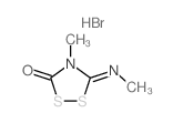 4-methyl-5-methylimino-1,2,4-dithiazolidin-3-one structure