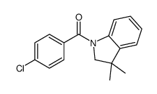 (4-chlorophenyl)-(3,3-dimethyl-2H-indol-1-yl)methanone结构式