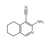 3-amino-5,6,7,8-tetrahydroisoquinoline-4-carbonitrile Structure