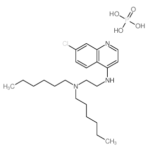 N-(7-chloroquinolin-4-yl)-N',N'-dihexylethane-1,2-diamine,phosphoric acid Structure