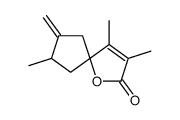 1-Oxaspiro[4.4]non-3-en-2-one,3,4,7-trimethyl-8-methylene-(9CI)结构式