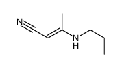 3-(propylamino)but-2-enenitrile Structure