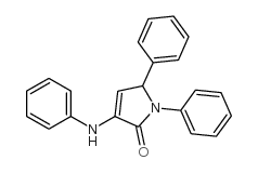 2H-Pyrrol-2-one,1,5-dihydro-1,5-diphenyl-3-(phenylamino)- Structure