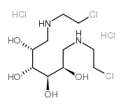 D-Mannitol,1,6-bis[(2-chloroethyl)amino]-1,6-dideoxy-, dihydrochloride (9CI) structure