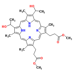 HEMATOPORPHYRIN IX DIMETHYL ESTER Structure