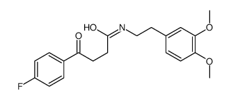 N-[2-(3,4-dimethoxyphenyl)ethyl]-4-(4-fluorophenyl)-4-oxobutanamide结构式