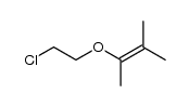 2-(2-chloro-ethoxy)-3-methyl-but-2-ene结构式