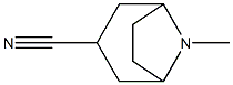 (1β,5β)-8-Methyl-8-azabicyclo[3.2.1]octane-3α-carbonitrile结构式