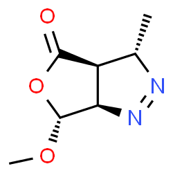 4H-Furo[3,4-c]pyrazol-4-one,3,3a,6,6a-tetrahydro-6-methoxy-3-methyl-,(3R,3aR,6S,6aS)-rel- picture