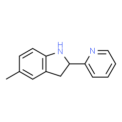 1H-Indole,2,3-dihydro-5-methyl-2-(2-pyridinyl)-(9CI)结构式