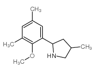 Pyrrolidine, 2-(2-methoxy-3,5-dimethylphenyl)-4-methyl- (9CI) structure