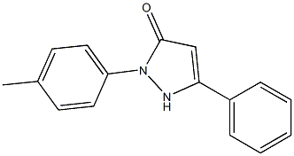 5-phenyl-2-p-tolyl-1,2-dihydro-pyrazol-3-one结构式