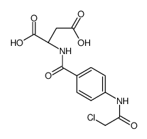 (2S)-2-[[4-[(2-chloroacetyl)amino]benzoyl]amino]butanedioic acid Structure