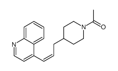 1-[4-(3-quinolin-4-ylprop-2-enyl)piperidin-1-yl]ethanone Structure