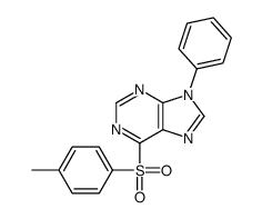 6-(4-methylphenyl)sulfonyl-9-phenylpurine Structure