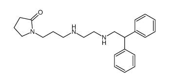 1-[3-[2-(2,2-diphenylethylamino)ethylamino]propyl]pyrrolidin-2-one结构式