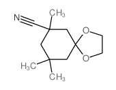 1,4-Dioxaspiro[4.5]decane-7-carbonitrile,7,9,9-trimethyl- Structure