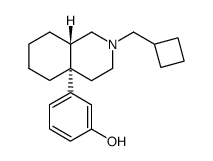 3-<2-(cyclobutylmethyl)-1,2,3,4,4a,5,6,7,8,8aα-decahydro-4aβ-isoquinolinyl>phenol Structure