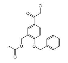 [5-(2-chloroacetyl)-2-phenylmethoxyphenyl]methyl acetate结构式