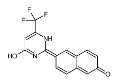 2-(6-oxonaphthalen-2-ylidene)-6-(trifluoromethyl)-1H-pyrimidin-4-one Structure