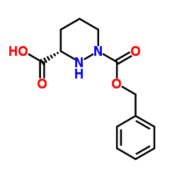 (S)-1-(Benzyloxycarbonyl)hexahydropyridazine-3-carboxylic acid structure