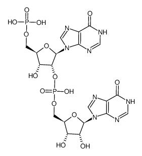 ((2R,3R,4R,5R)-4-(((((2R,3S,4R,5R)-3,4-dihydroxy-5-(6-oxo-1,6-dihydro-9H-purin-9-yl)tetrahydrofuran-2-yl)methoxy)(hydroxy)phosphoryl)oxy)-3-hydroxy-5-(6-oxo-1,6-dihydro-9H-purin-9-yl)tetrahydrofuran-2-yl)methyl dihydrogen phosphate结构式