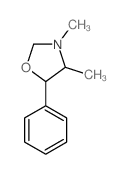 3,4-dimethyl-5-phenyl-oxazolidine Structure