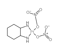 Platinum, (1,2-cyclohexanediamine-N,N)bis(nitrato-O)-, (SP-4-3-(cis))-结构式