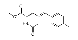 methyl (S)-(E)-2-acetylamino-5-(4-tolyl)pent-4-enoate Structure