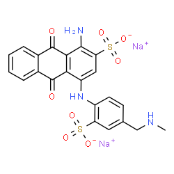 disodium 1-amino-9,10-dihydro-4-[[4-[(methylamino)methyl]-2-sulphonatophenyl]amino]-9,10-dioxoanthracene-2-sulphonate picture