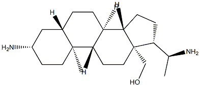 (20S)-3β,20-Diamino-5α-pregnan-18-ol structure